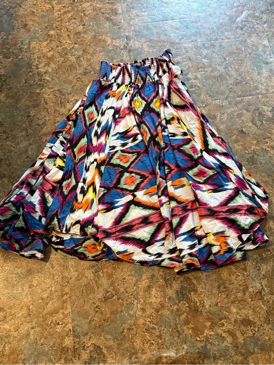 Chelsea & Theodore Dresses & Skirts - Chelsea & Theodore Bright Multi-Color Aztec Circle Skirt Women's Medium Stretch